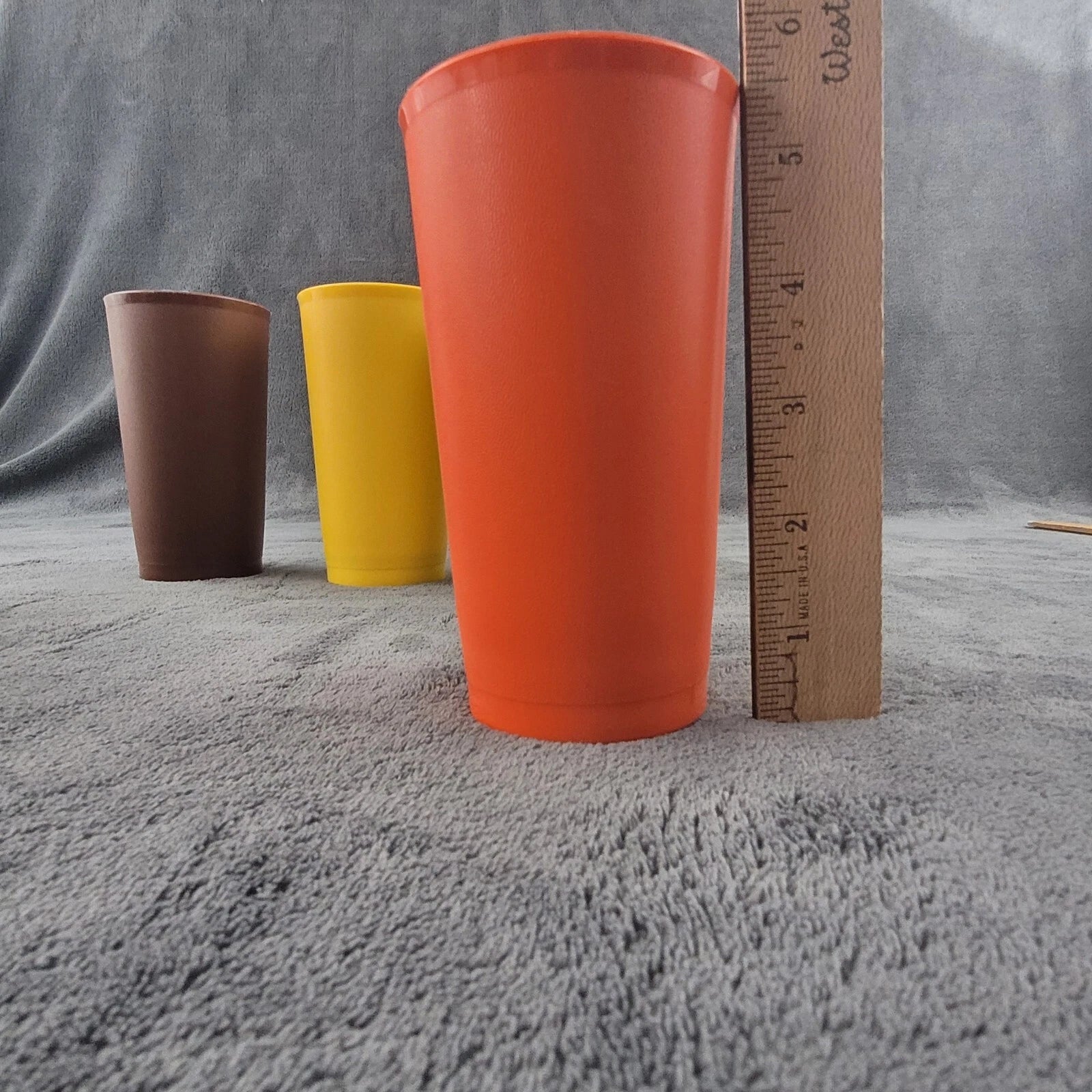 Vtg Tupperware Tumbler Cups 1970s Set of 8 Harvest Colors 4-12 oz 2-8oz 2-6oz | eBay