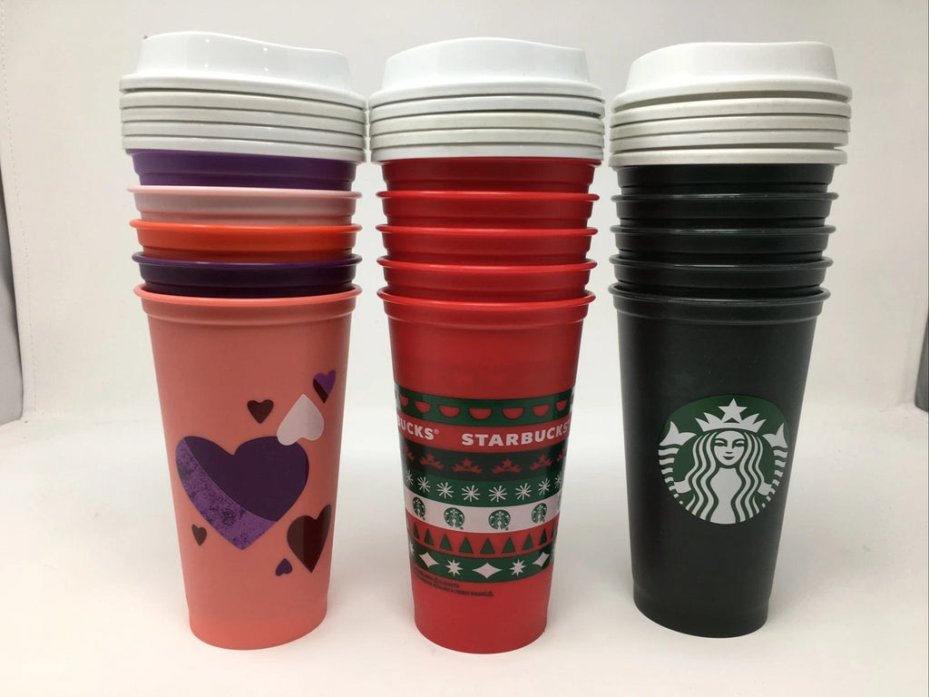 15 Starbucks Reusable Hot Cups W/ Lids | eBay