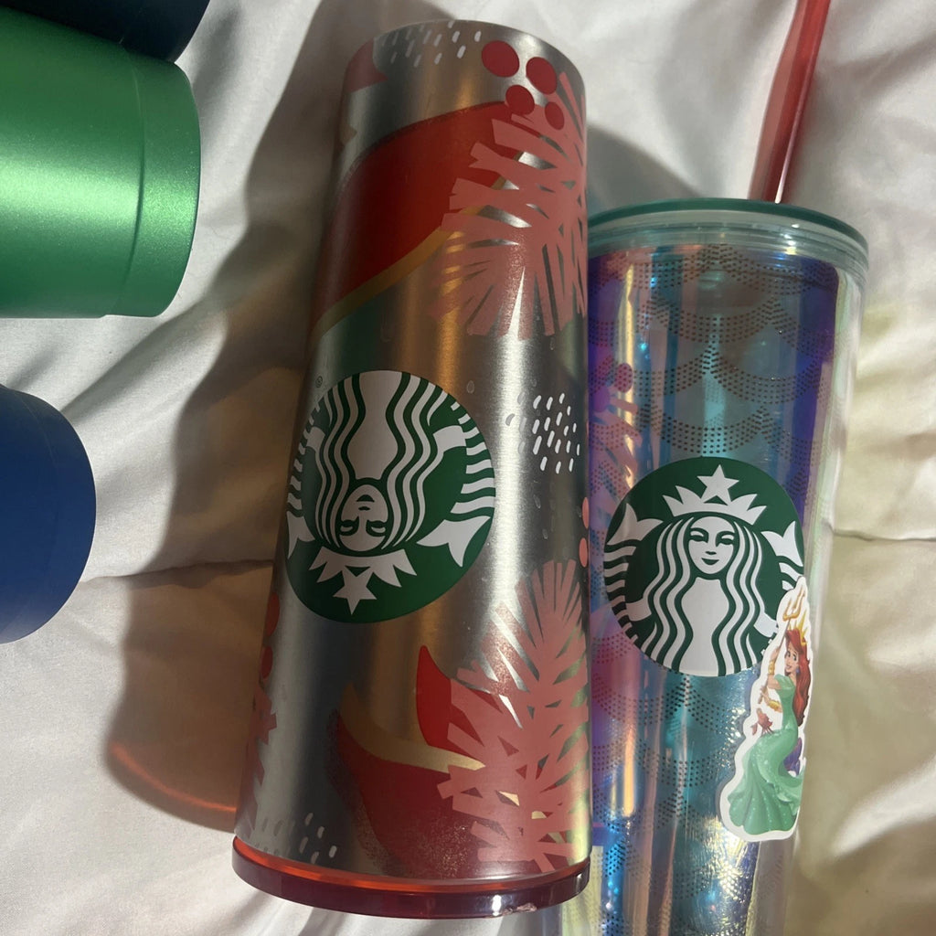 Starbucks Tumbler Cups Various Holiday Styles LOT W/ 24 oz Sparkle (6) Collector | eBay