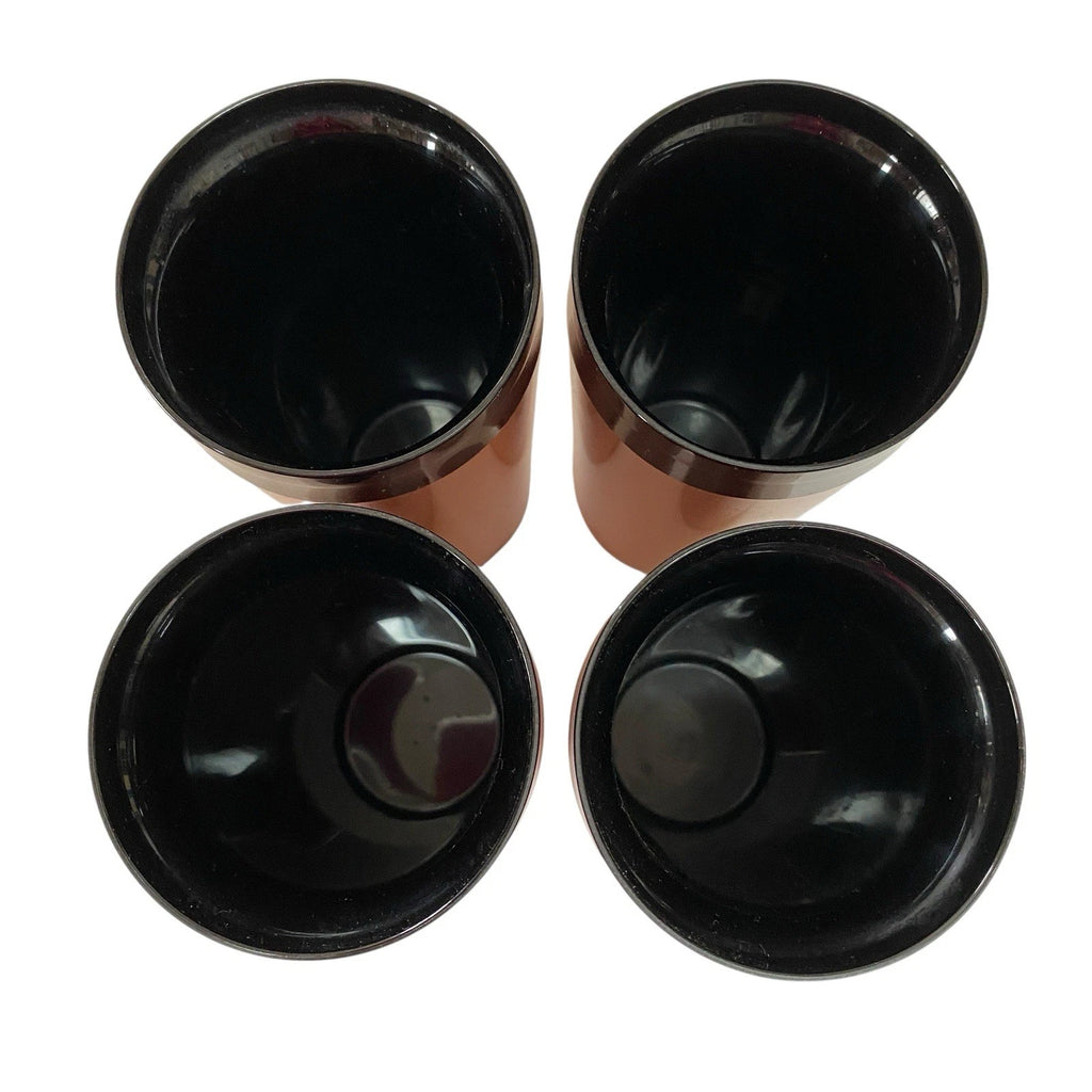 Lot Of 4 Vintage NFC Insulated Tumblers Copper with Black 12 Oz Cups 6 1/2” Tall | eBay