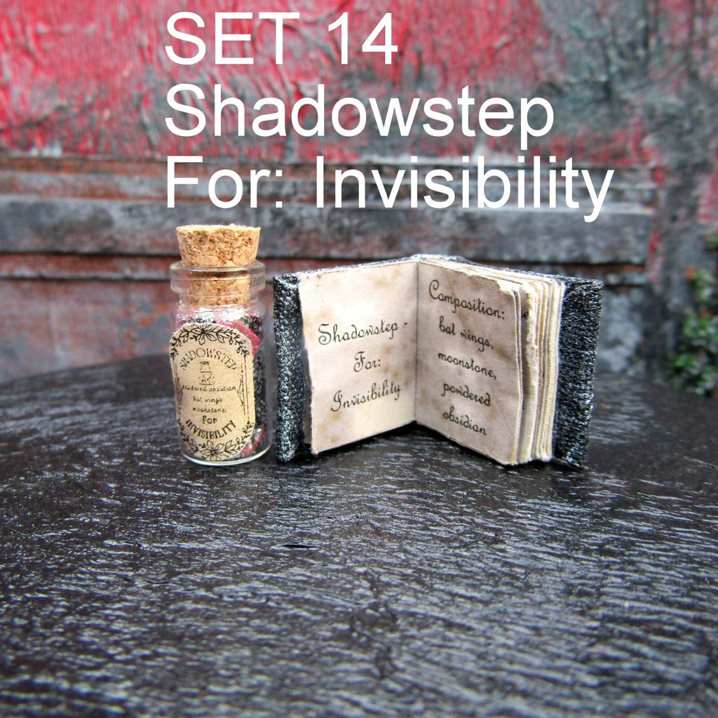 SET Dollhouse miniature Halloween Book and Potion Witch fairy accessory 1/12 1/6 | eBay