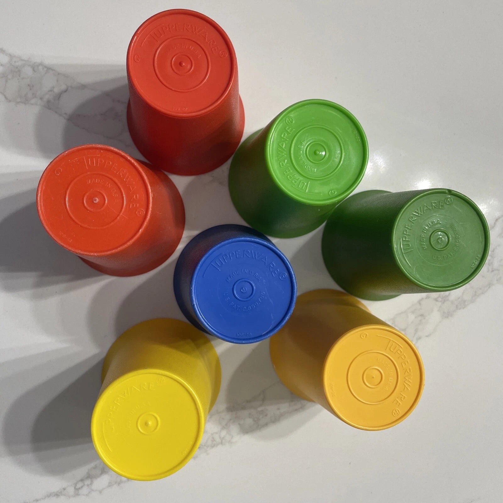 Tupperware Cups #109 Kids Bell Tumblers 6oz - Set of 7 Different Colors USA Made | eBay