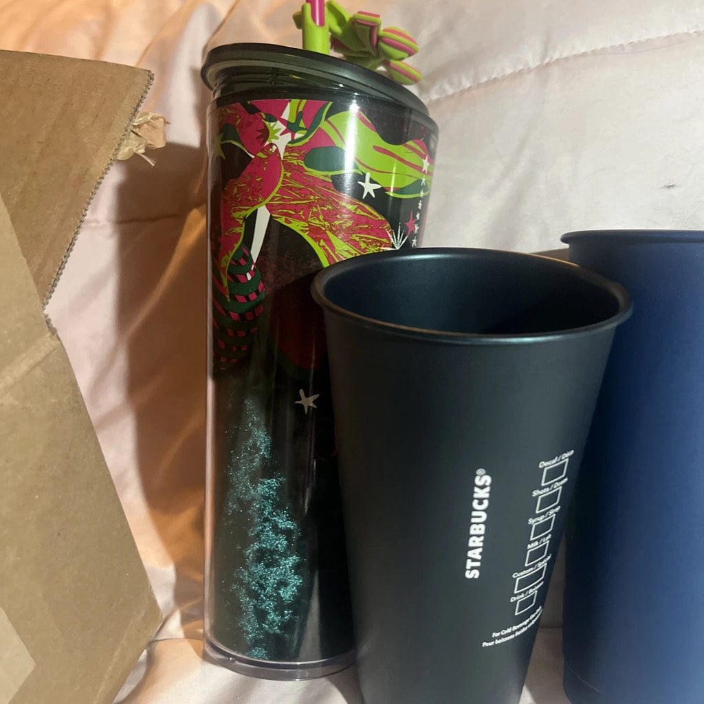 Starbucks Tumbler Cups Various Holiday Styles LOT W/ 24 oz Sparkle (6) Collector | eBay