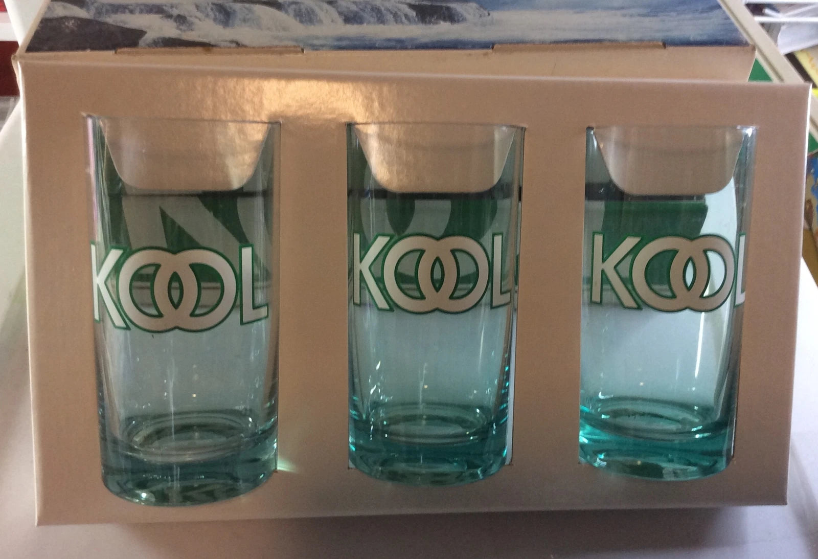 KOOL Cigarette Plastic Drinking Glasses Thermo Serv Box Set Of 6 | eBay