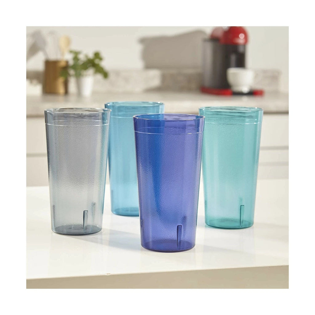 Set of 16 20-Oz Break-Resistant Plastic Restaurant-Style Beverage Tumblers Cups | eBay