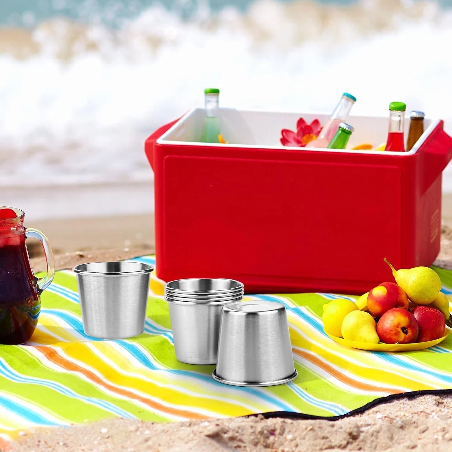 Stackable Stainless Steel 5 oz Cups for Kids - Durable & Reusable, 6 Pack | eBay