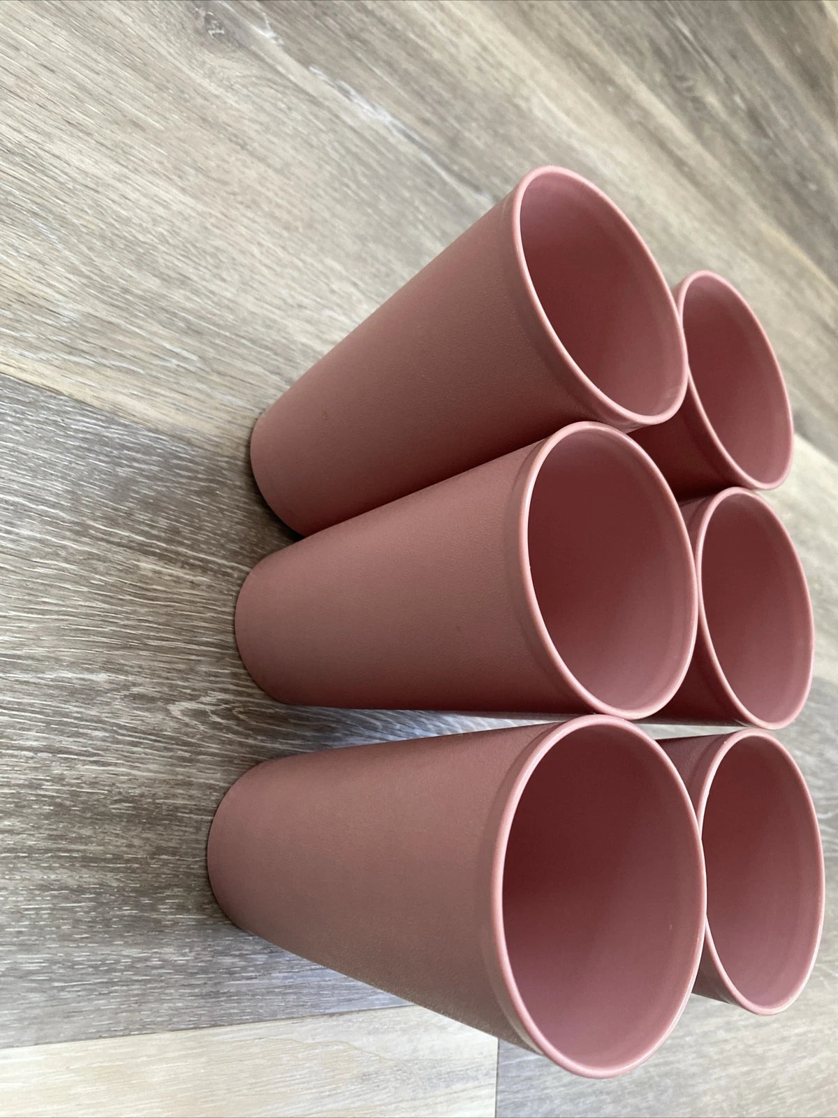 Vintage Set of 6 Tupperware 12 oz Tumblers 873 15 Pink | eBay