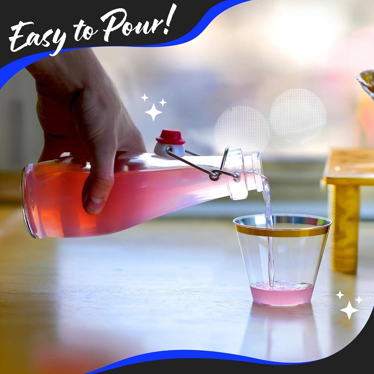 All-in-One 6 Pack Clear Glass Bottles with Airtight Lids & Personalization Kit | eBay