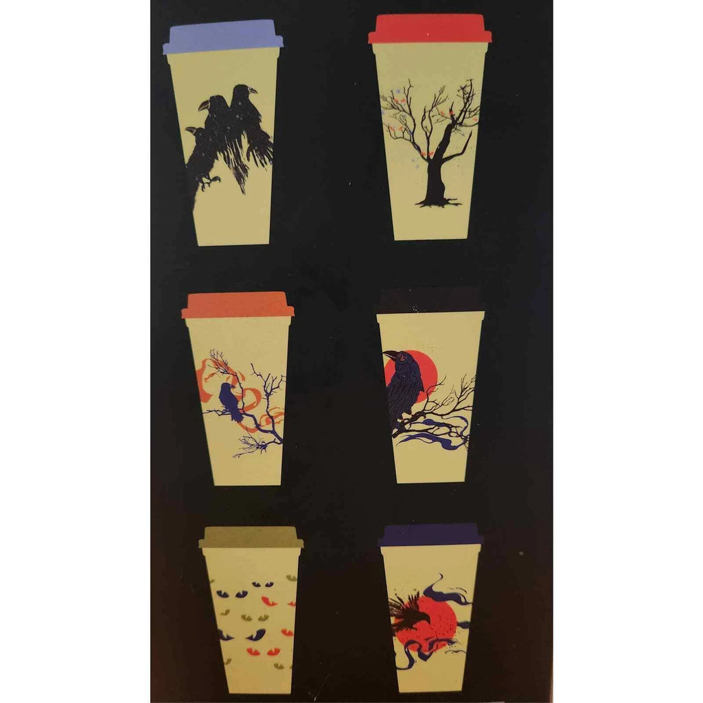 New Starbucks Halloween Reusable Hot Cups Glow-In-The-Dark Set of 6 | eBay