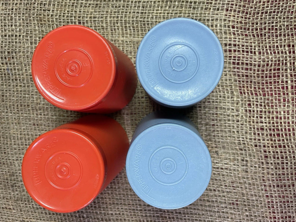 Vintage ~ TUPPERWARE #1251 Kids Juice Cup, 6oz Tumbler Set of 4 -Red & Blue | eBay
