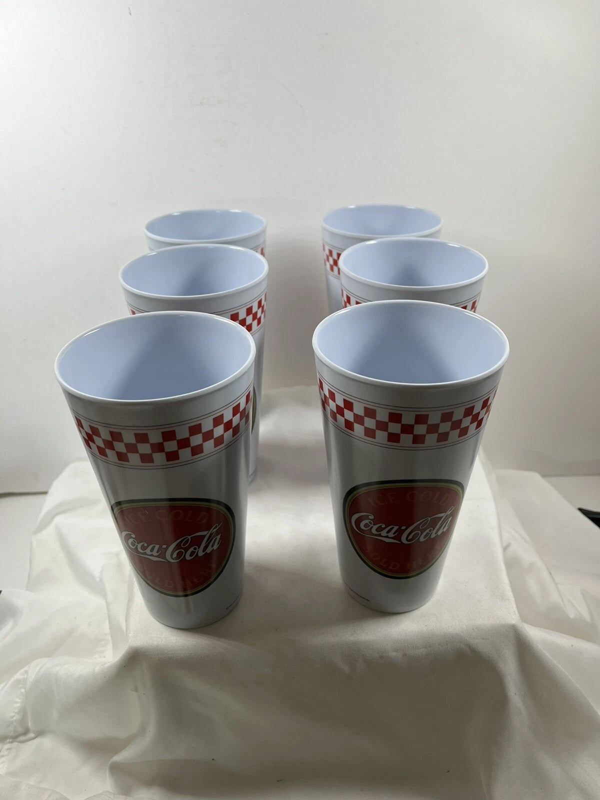 Vintage “Ice Cold Coke Sold Here”Gibson Glasses Set Of 6 | eBay