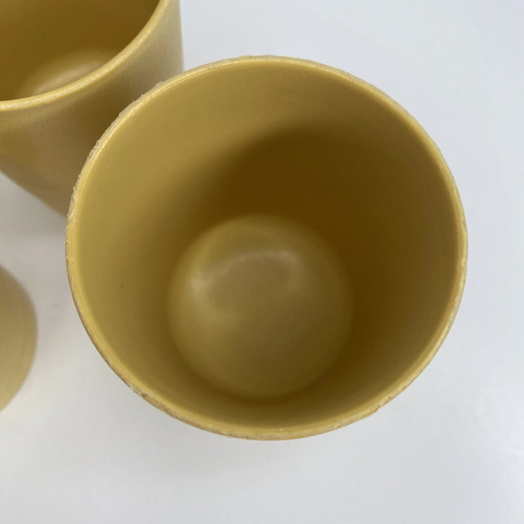 Vintage TUPPERWARE Juice Cups/Tumblers Set of 3 Mustard Yellow #1251 6 ounce | eBay